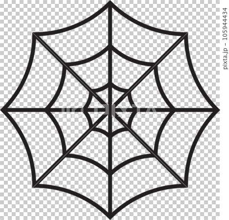 Halloween Spiderweb Silhouette Icon Vector Illustration Halloween Spiderweb Silhouette Icon Vector Illustration 105944434