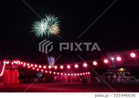 もりよし盆踊り 花火 105946636