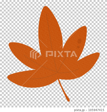 Autumn leaf maple illustration paper texture decoration 105947415