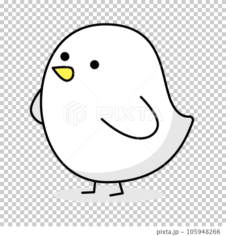 Simple and cute bird illustration 105948266