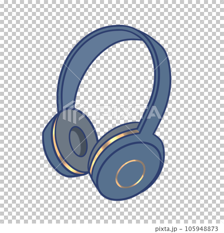 illustration of simple headphones illustration of simple headphones 105948873