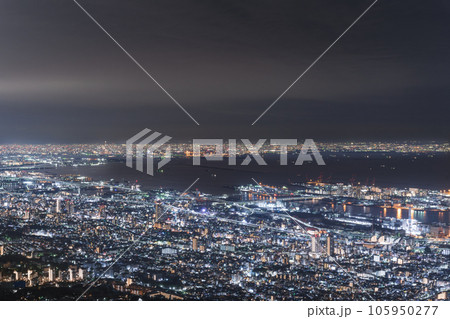 摩耶山掬星台から見た夜景 105950277
