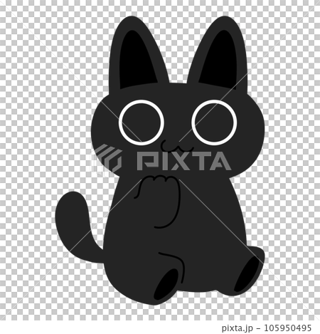 Black cat halloween monster cute cartoon Black cat halloween monster cute cartoon 105950495