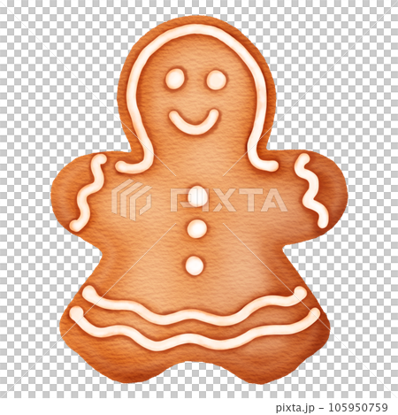 christmas gingerbread cookies clipart in illustration style christmas gingerbread cookies clipart in illustration style 105950759