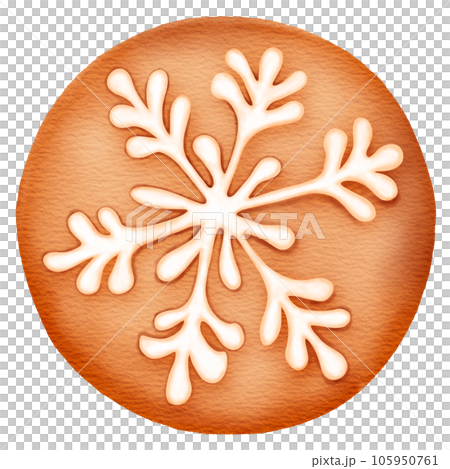 christmas gingerbread cookies clipart in illustration style 105950761