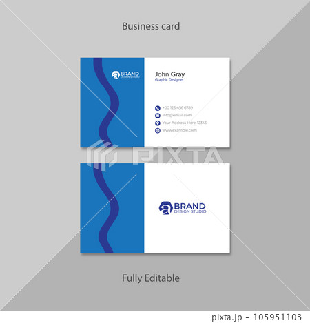 Nice Business Card Template 105951103