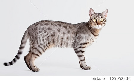 エジプシャンマウ　   猫　白背景 105952536