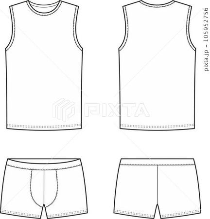 Mens underwear. Tank top and boxer pants. Mens underwear. Tank top and boxer pants. 105952756