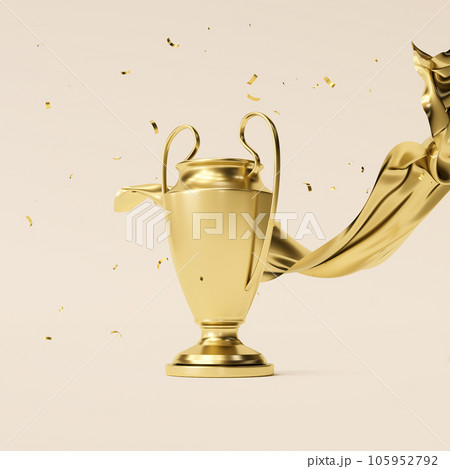 championship golden trophy. sports award. concept of success and achievement. championship golden trophy. sports award. concept of success and achievement. 105952792