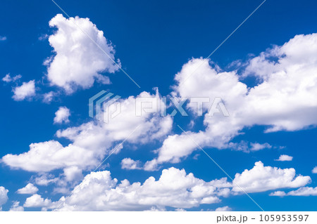 夏空・青い空白い雲 105953597