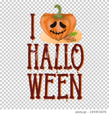 I love Halloween illustration 105953870