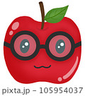 Apple wearing glasses  105954037