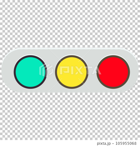 Traffic light illustration material vector 105955068