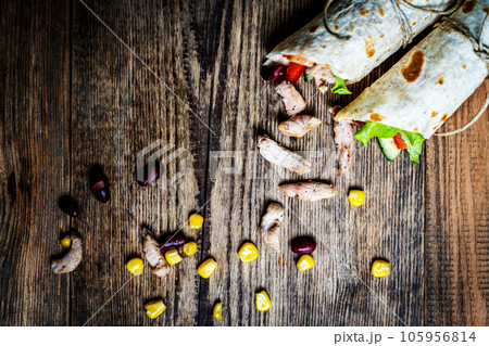 Mexican tortilla wrap Mexican tortilla wrap 105956814