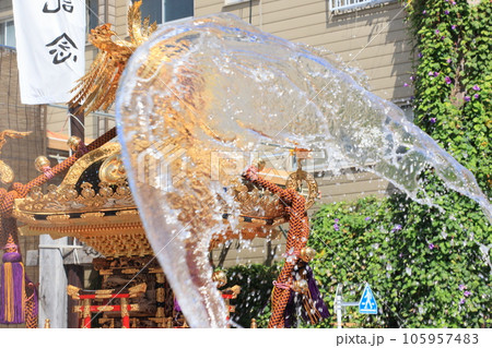 富岡八幡宮のお神輿 江戸三大祭り 水かけ祭り 富岡八幡宮のお神輿 江戸三大祭り 水かけ祭り 105957483