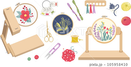 Needlework concept vector illustration 105958410