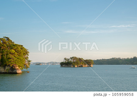 Matsushima bay view from Fukuura island in Miyagi, Japan 105959058