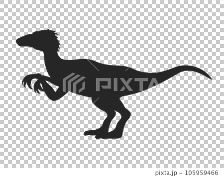 恐龍猛禽剪影的插圖 105959466