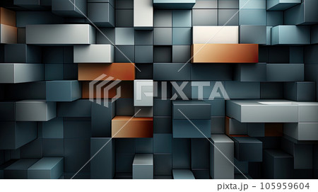 Modern Dynamic 3D Background Design Generative AI 105959604