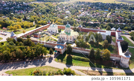Bird's eye view of Zaraysk Kremlin Bird's eye view of Zaraysk Kremlin 105961171