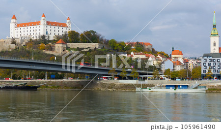 Image of view on downtown with Castle Image of view on downtown with Castle 105961490