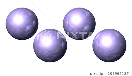 立体(3D)「4Ball/4つの球体・ボール 」パープル,紫 立体(3D)「4Ball/4つの球体・ボール 」パープル,紫 105962187