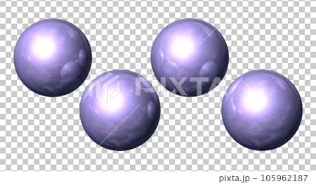 立体(3D)「4Ball/4つの球体・ボール 」パープル,紫 立体(3D)「4Ball/4つの球体・ボール 」パープル,紫 105962187