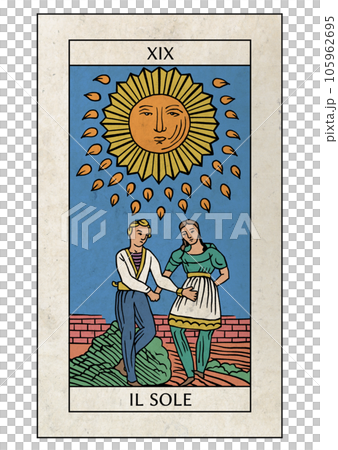 Marseille Tarot 19 Major Arcana Sun 105962695