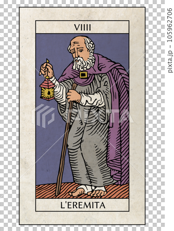 馬賽塔羅牌 大阿卡納 9 隱士 105962706