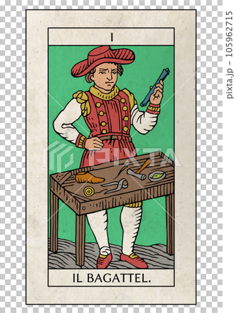 馬賽塔羅牌大阿爾克那 1 魔術師 105962715