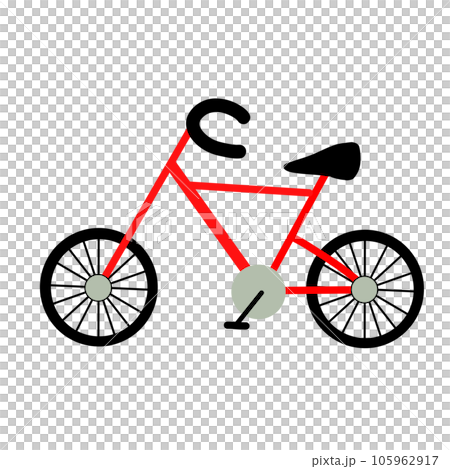 flat in black and white mobile application bicycle 105962917