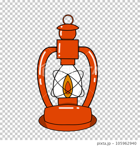 vintage lamp isolated on white background 105962940