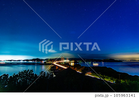 大鳴門橋の夜景 ~淡路島側から~ 大鳴門橋の夜景 ~淡路島側から~ 105963141