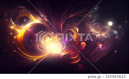 Generative AI, Luminous Symphony: An Ethereal and Dreamlike Abstract Wallpaper 105963622