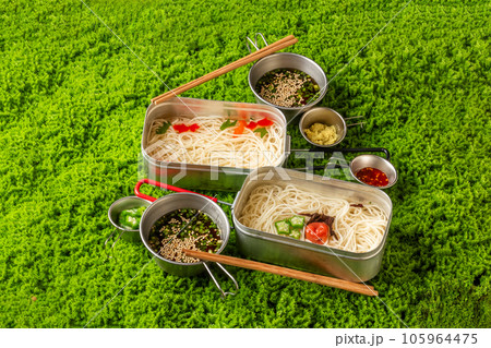 そうめん ひやむぎ Japanese very thin noodle(Somen) そうめん ひやむぎ Japanese very thin noodle(Somen) 105964475