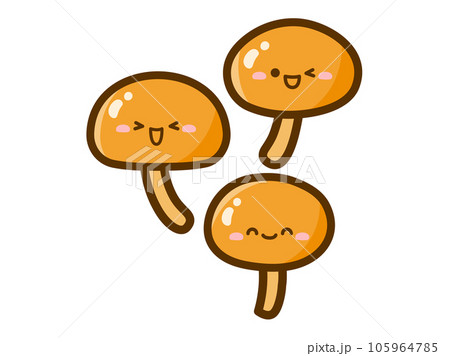 かわいい顔のあるなめこのイラスト 105964785