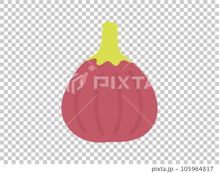 秋天的味道，簡單的無花果插畫素材 105964817