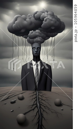 Depression Surrealism Digital Art Painting のイラスト素材 [105964859] - PIXTA