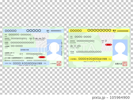 在留卡及特別永住者證明書 105964900
