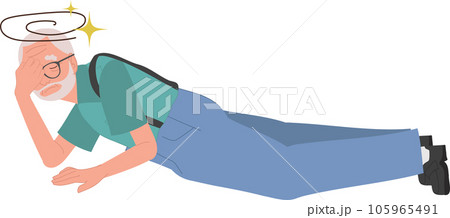 Healthcare concept. Elderly man got Fainting ,Needing Immediate Assistance. 105965491