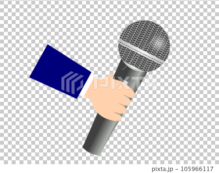 拿著麥克風的手 105966117