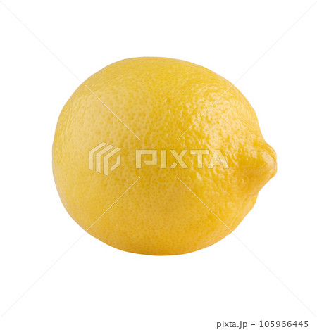 yellow lemon isolated on a white background 105966445