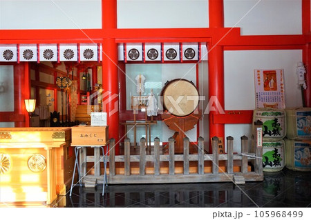 赤城神社　拝殿　群馬県　赤城山　大洞赤城神社　冬　 105968499