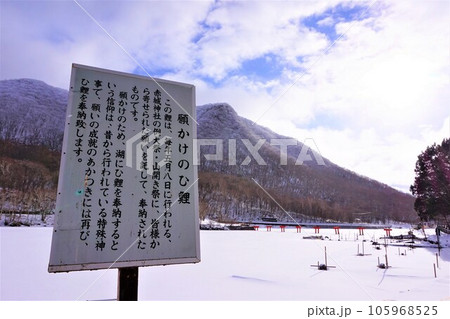 赤城神社 願かけのひ鯉 群馬県 赤城山 大洞赤城神社 啄木鳥橋 冬 赤城神社 願かけのひ鯉 群馬県 赤城山 大洞赤城神社 啄木鳥橋 冬 105968525