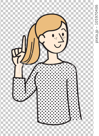 人物イラスト シンプルイラスト 白人女性 人物イラスト シンプルイラスト 白人女性 105970486