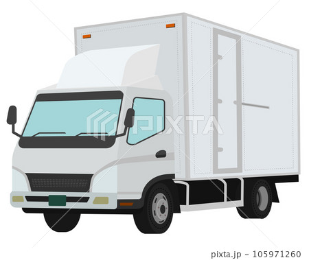 機材車（軽貨物）のトラックのイラスト 105971260