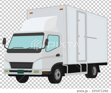 機材車（軽貨物）のトラックのイラスト 105971260