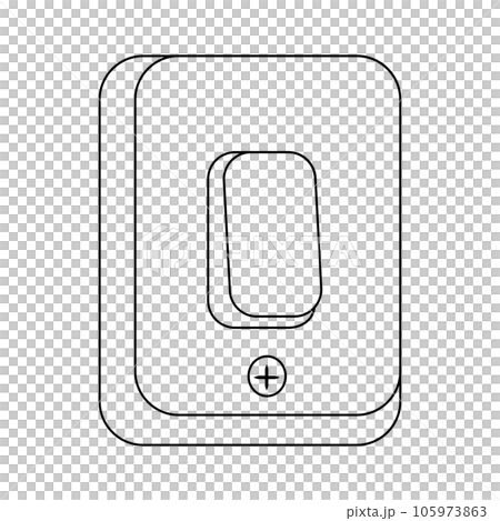 Switch board outline on transparent background Switch board outline on transparent background 105973863