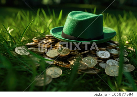 Green clover leaves with space for text Green clover leaves with space for text 105977994