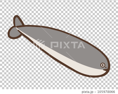 かわいいサカバンバスピスの復元模型／手書きイラスト素材 105978066